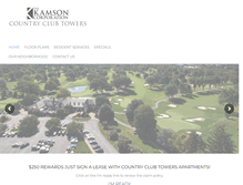 Tablet Screenshot of countryclub-towers.com